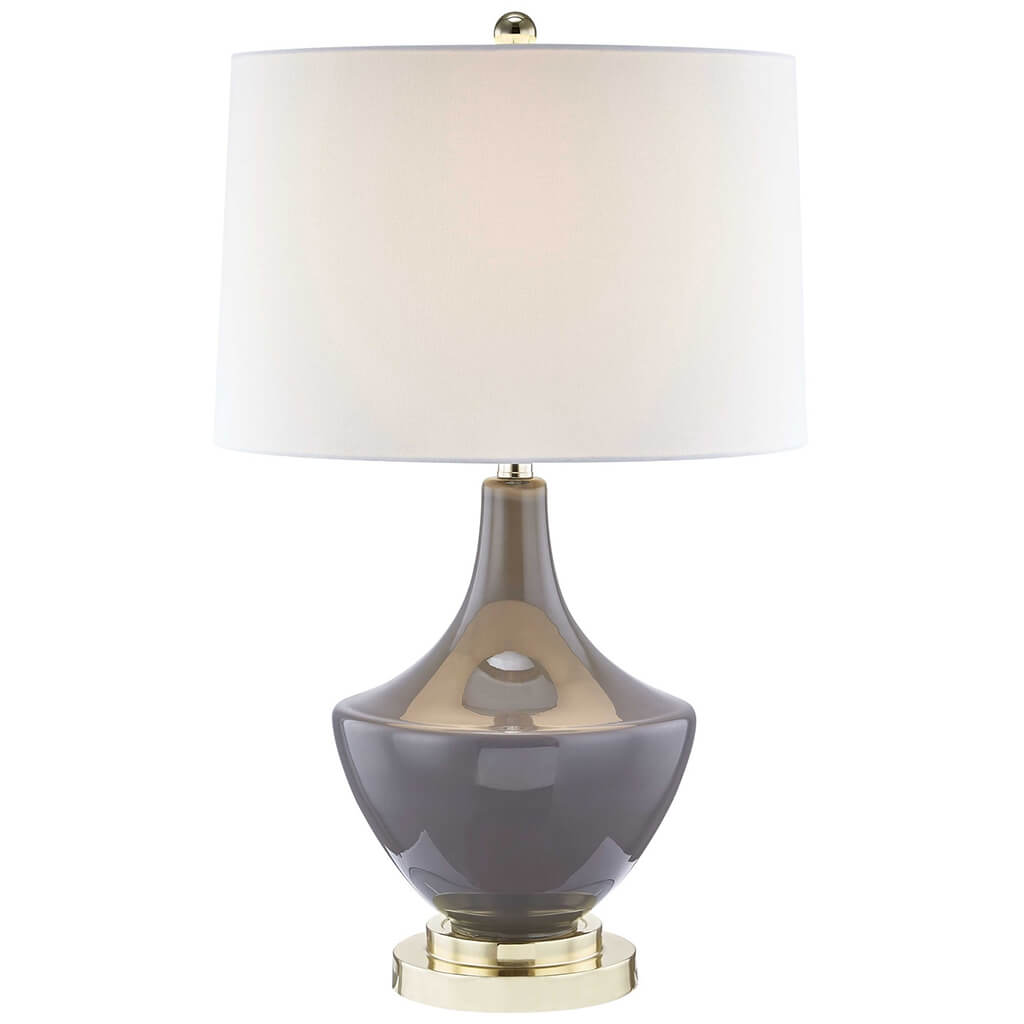 Glass Genie Table Lamp Gray 28in