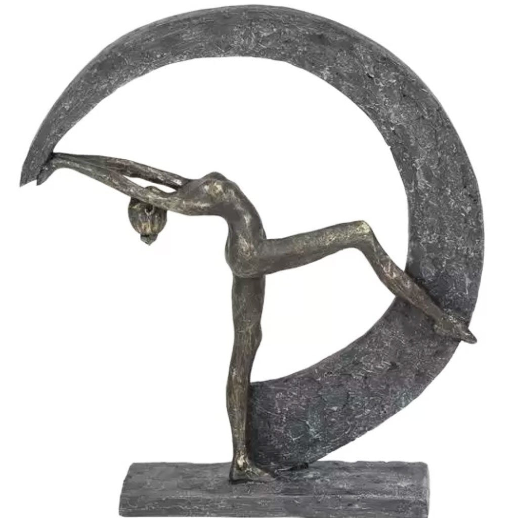 Resin Modern Sculpture - Dancer 14inW X 15inH