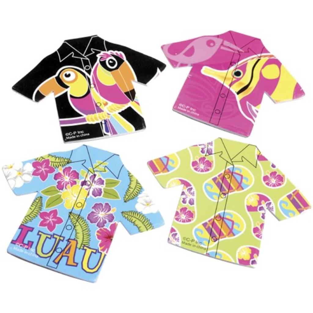 Tropical Shirt Memo Pads 