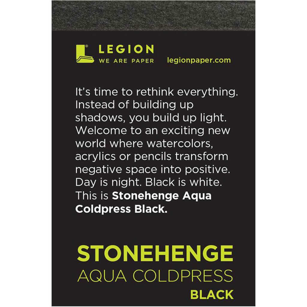 Stonehenge Aqua Black Watercolor Pad Mini 140lbs