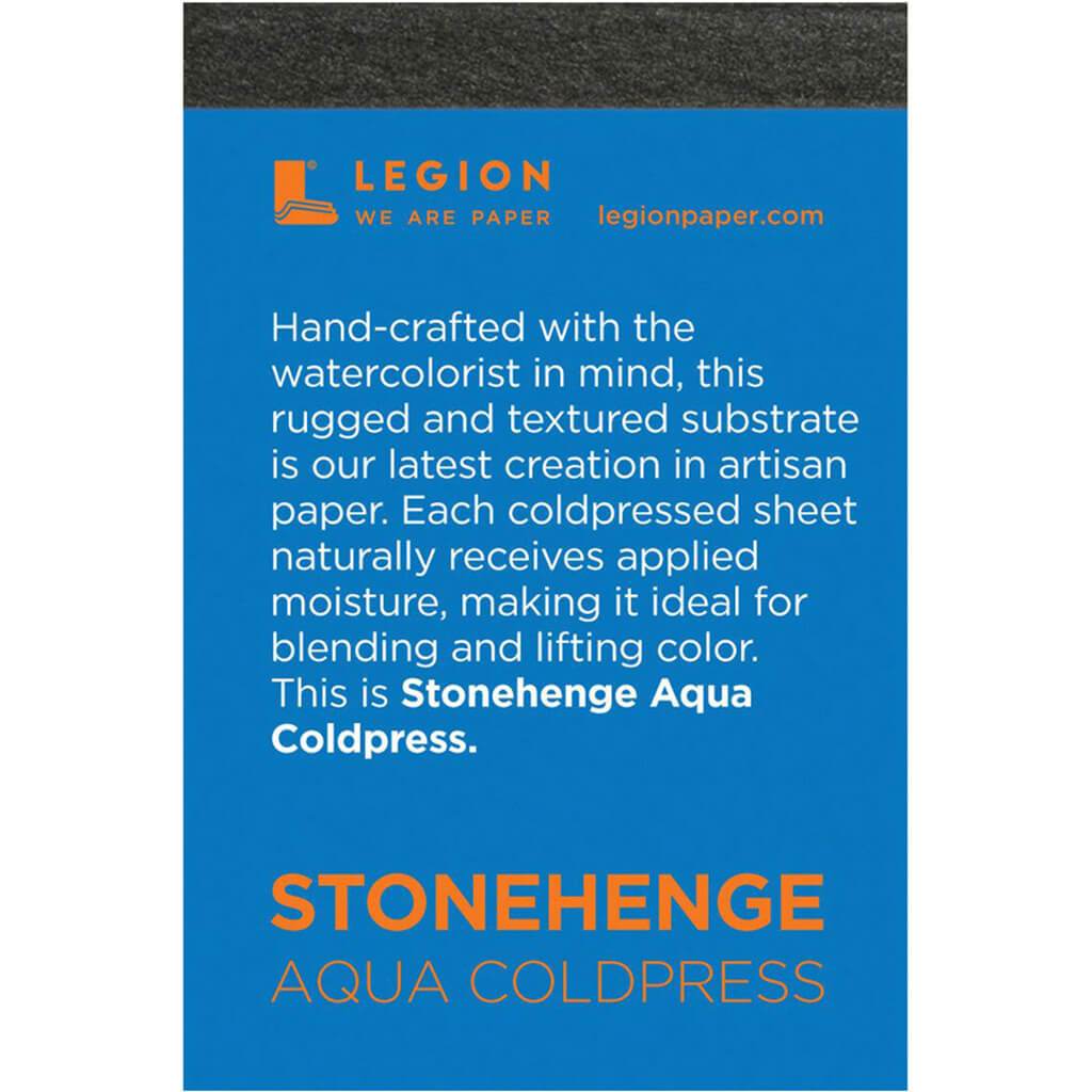 Stonehenge Aqua White Watercolor Mini Pad 140lbs