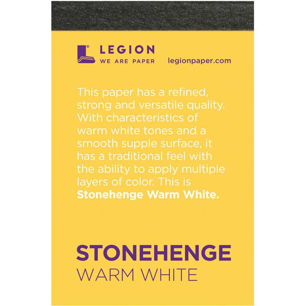 Stonehenge Warm White Pad 15sheets 250gsm