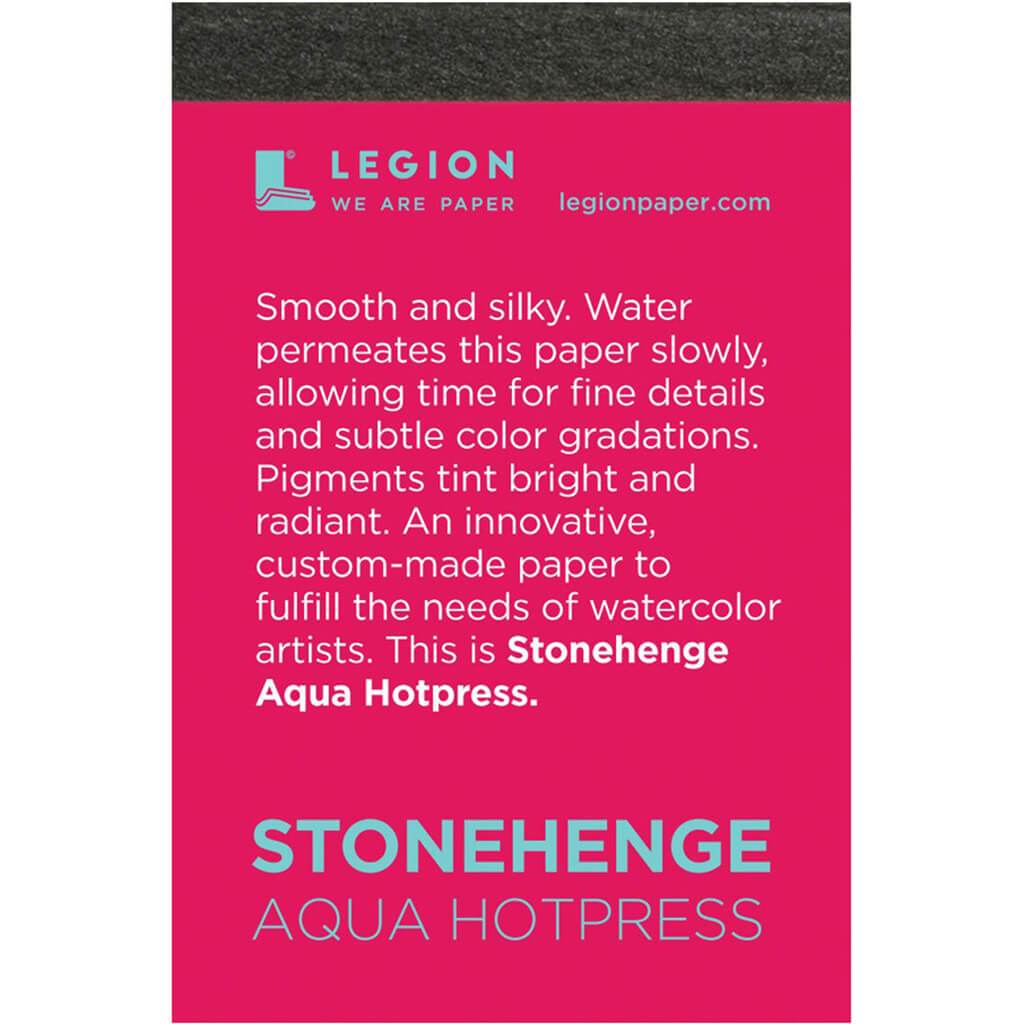 Stonehenge Aqua Watercolor Pad Mini Hot-Press 140lbs