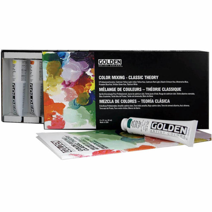 Golden Artist Color Mixing Set Classic Theory Set 8 x 2oz