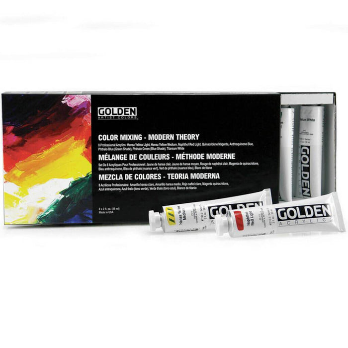 Golden Artist Color Mixing Set Modern Theory Set 8 x 2oz
