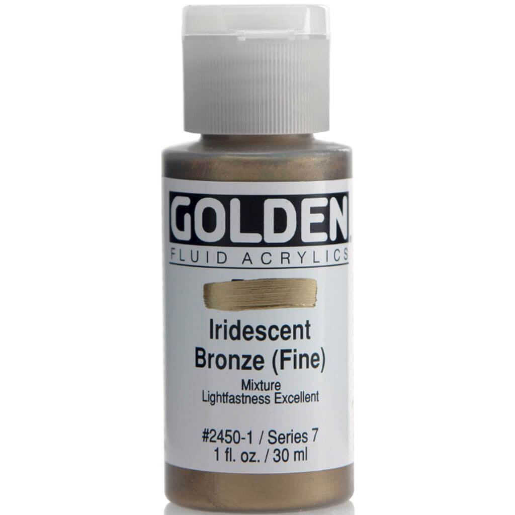 Golden Fluid Acrylic Iridescent Paint 1oz