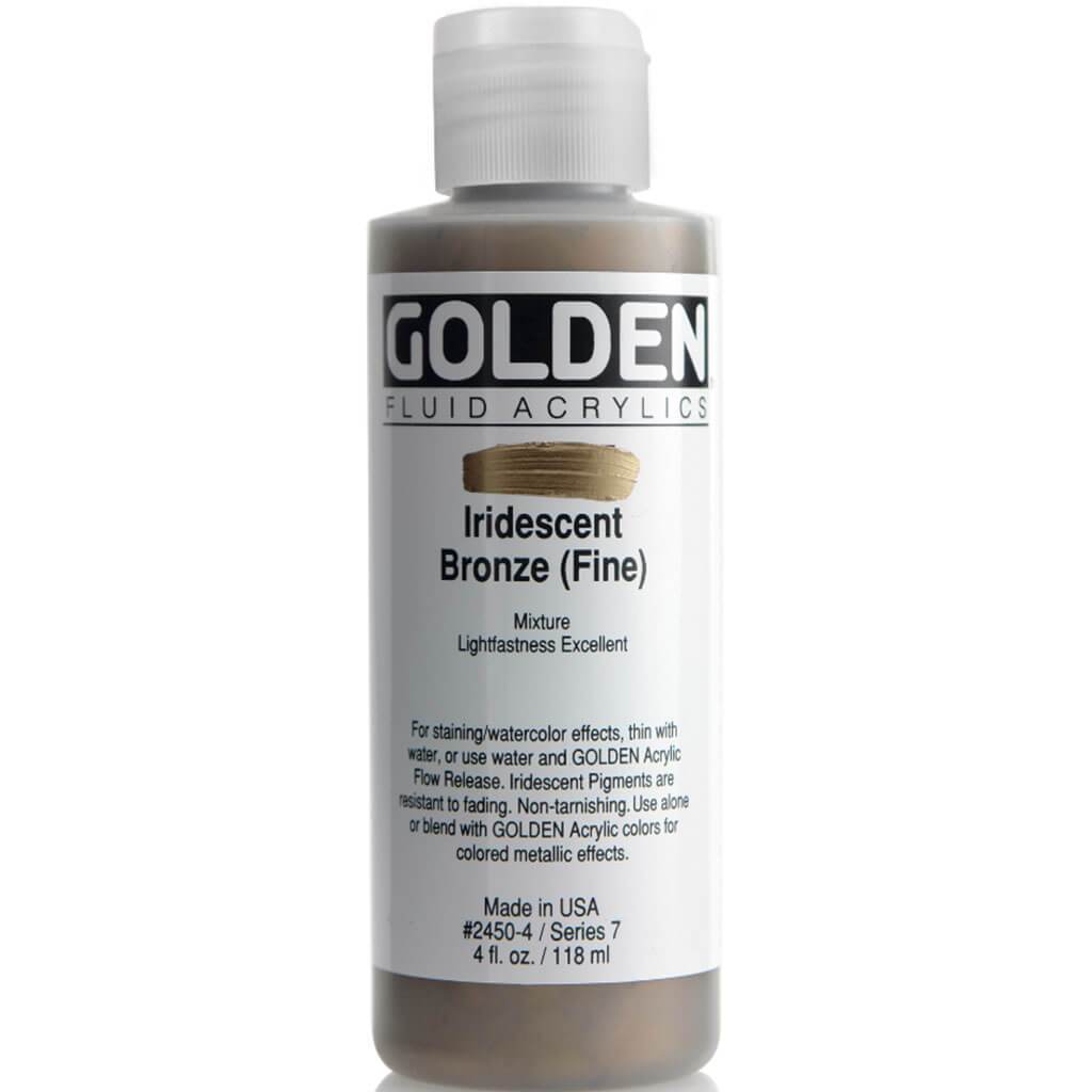 Golden Fluid Acrylic Iridescent Paint 4oz