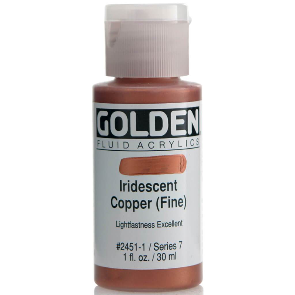 Golden Fluid Acrylic Iridescent Paint 1oz