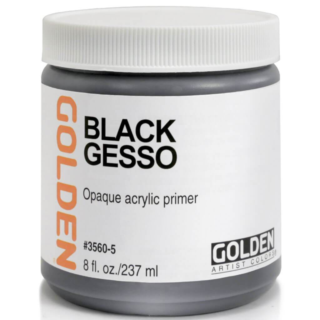 Acrylic Black Gesso 8oz