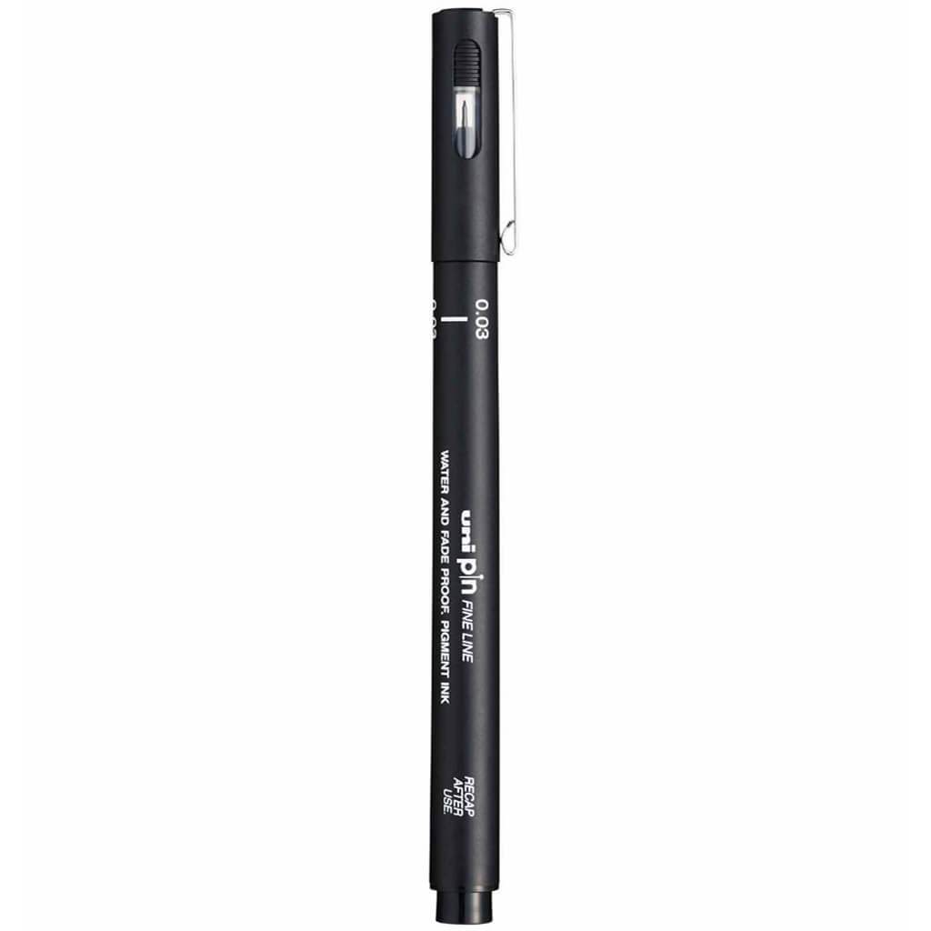 Uni Pin Fineliners .03mm Black