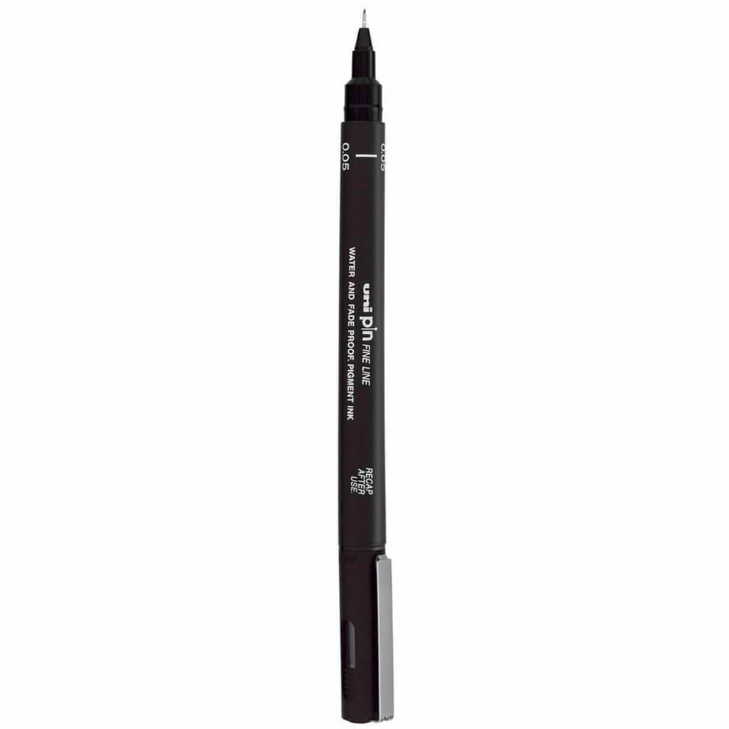 Uni Pin Fineliners .5mm Black