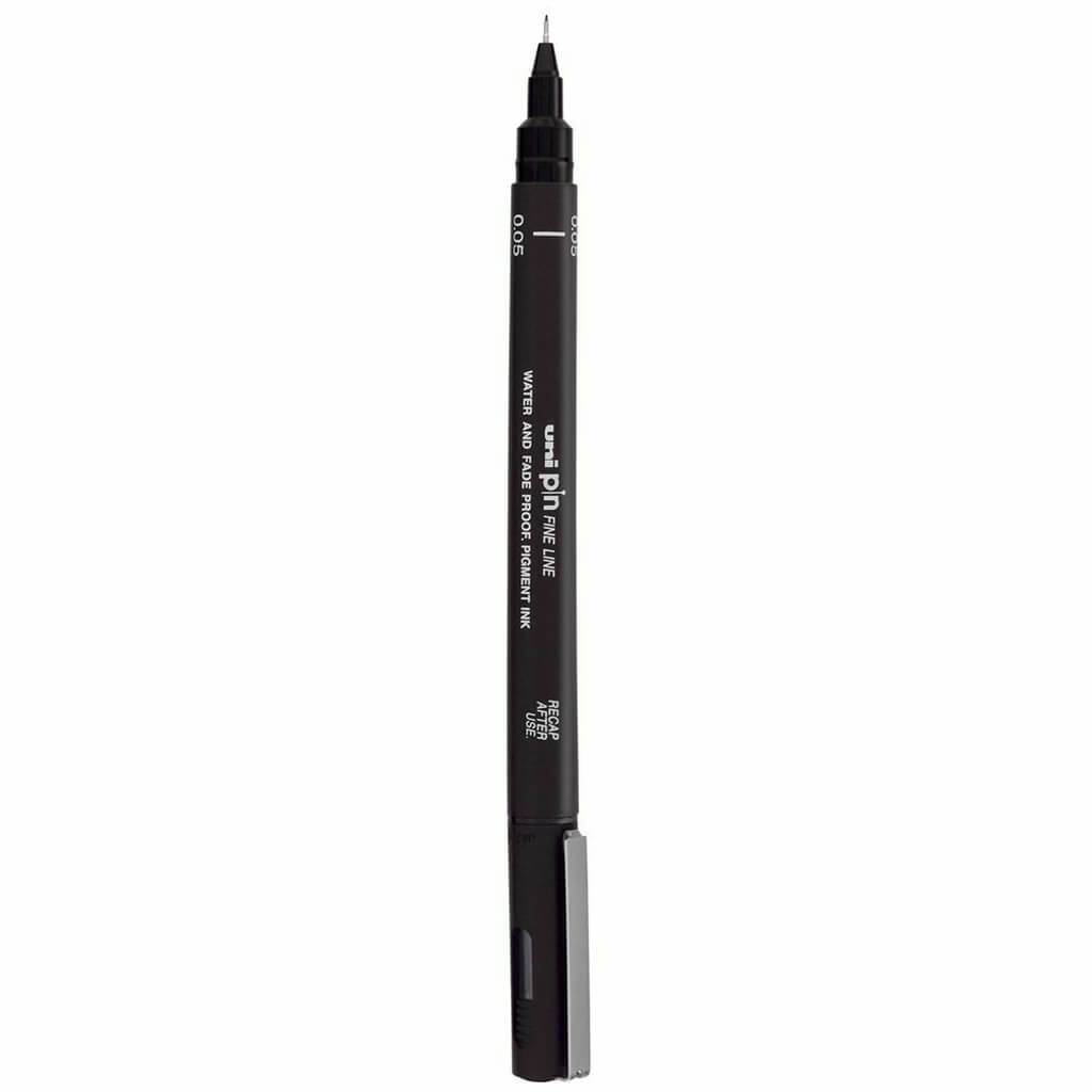 Uni Pin Fineliners .8mm Black