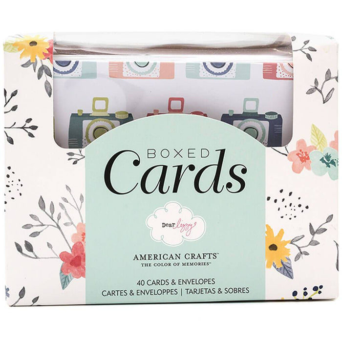 American Crafts Bright Floral Boxed Cards & Envelopes 40 Pack