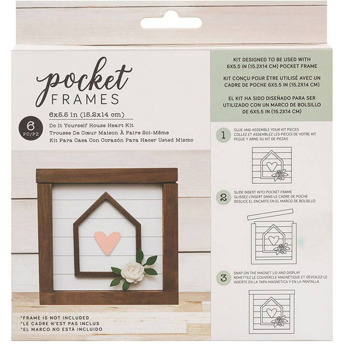 D2E Pocket Frame Do-It-Yourself House Heart Kit