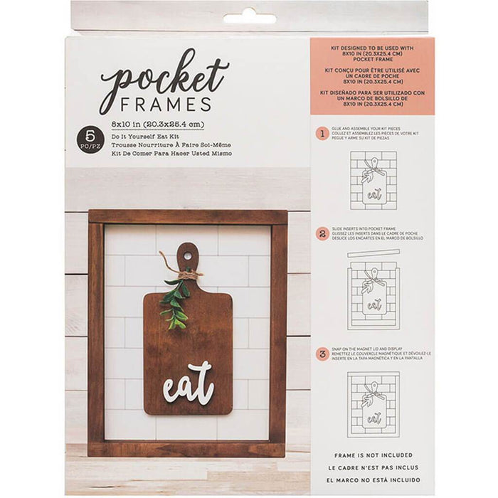 D2E Pocket Frame Do-It-Yourself Eat Kit 8in x 10in