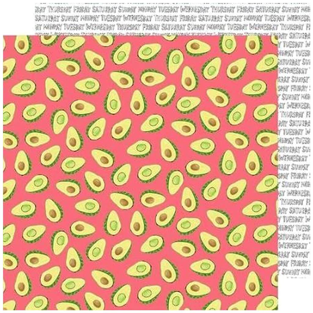 Cardstock Double-Sided Everyday Avocados 12in x 12in