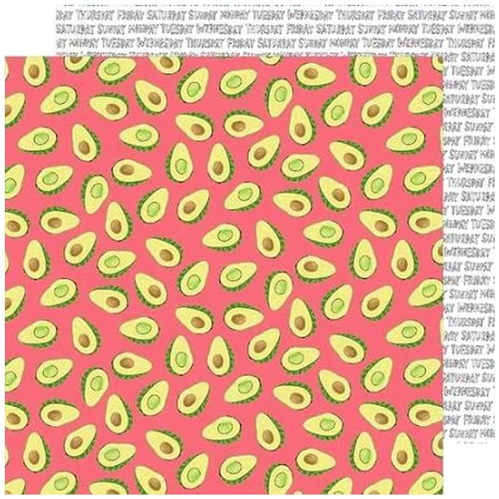 Double Sided Cardstock Paper Everyday Avocados 12in x 12in