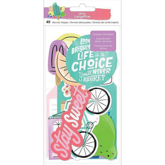 Amy Tangerine Stay Sweet Ephemera Cardstock Die-Cuts 40pc