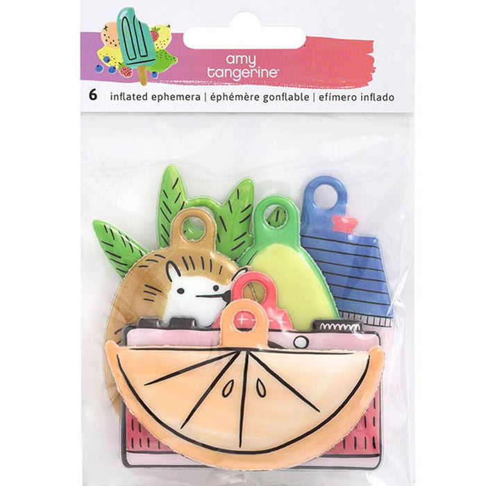 Amy Tangerine Stay Sweet Inflated Ephemera Die-Cuts 6pcs