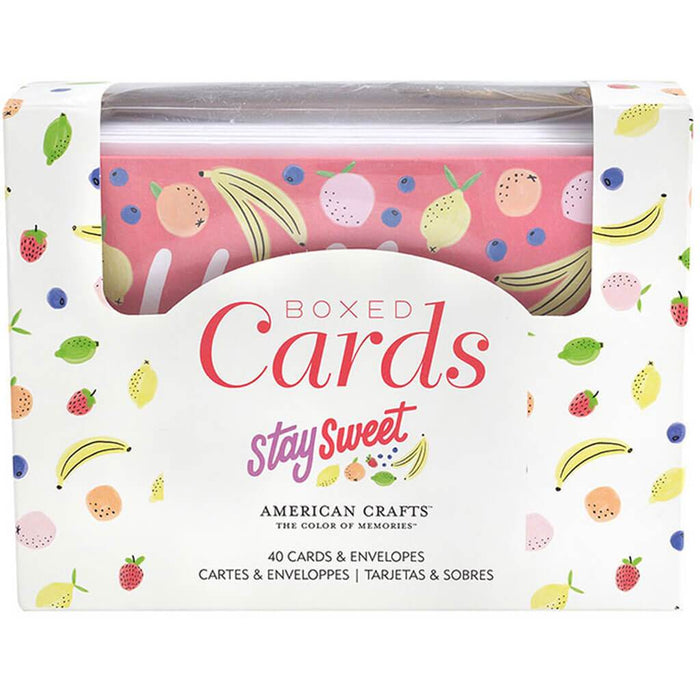Stay Sweet Collection 40pcs Boxed Cards and Envelopes Set