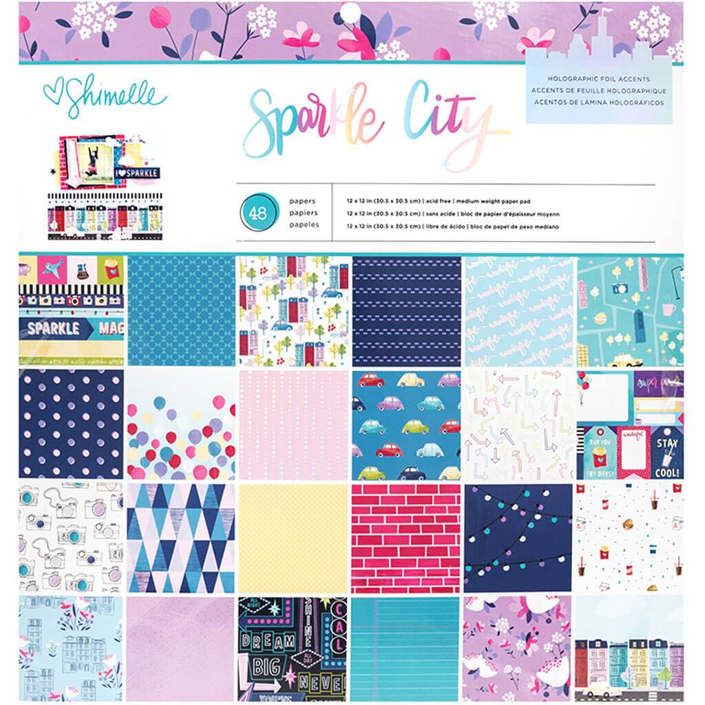 Sparkle City Collection Paper Pad 12in x 12in