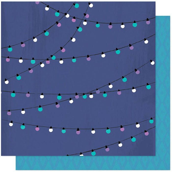 Double Sided Cardstock Paper Fairy Lights 12in x 12in