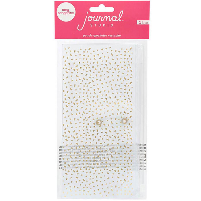 Amy Tangerine Journal Studio Gold Confetti Storage Pouch