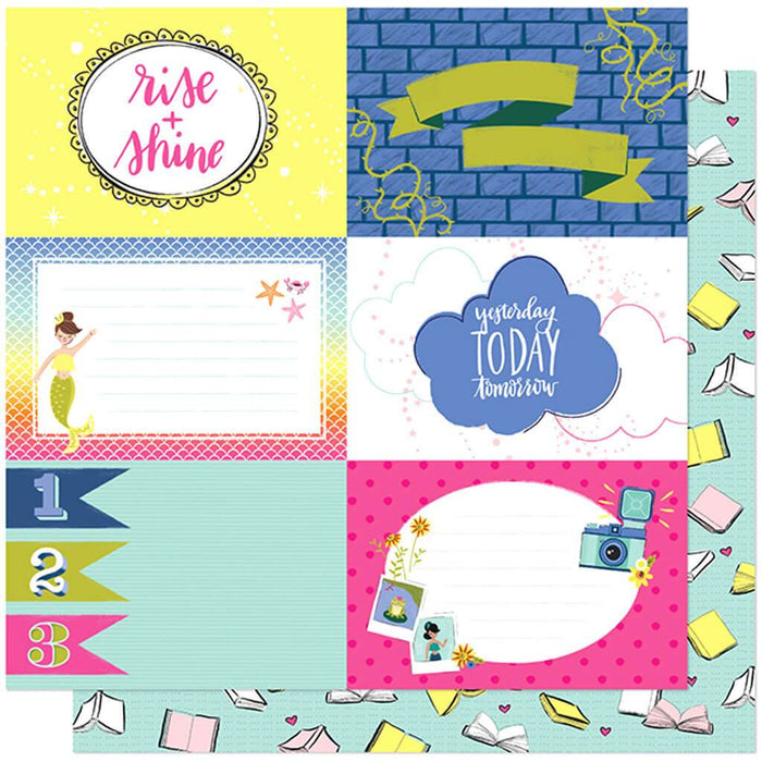 Double Sided Cardstock Paper All Booked Up 12in x 12in
