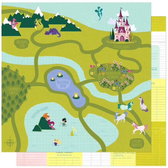 Double Sided Cardstock Paper Happily Ever After 12in x 12in