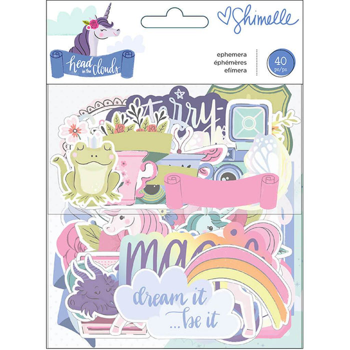 Shimelle Head in the Clouds 40pcs Ephemera Die cut Pack