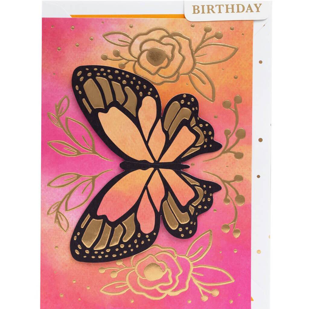 Greeting Card Butterfly Birthday