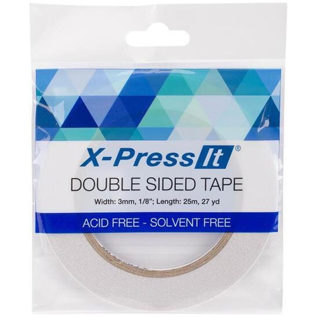 X-Press It Double Sided Tissue Tape 1/8in x 27yd 3mm