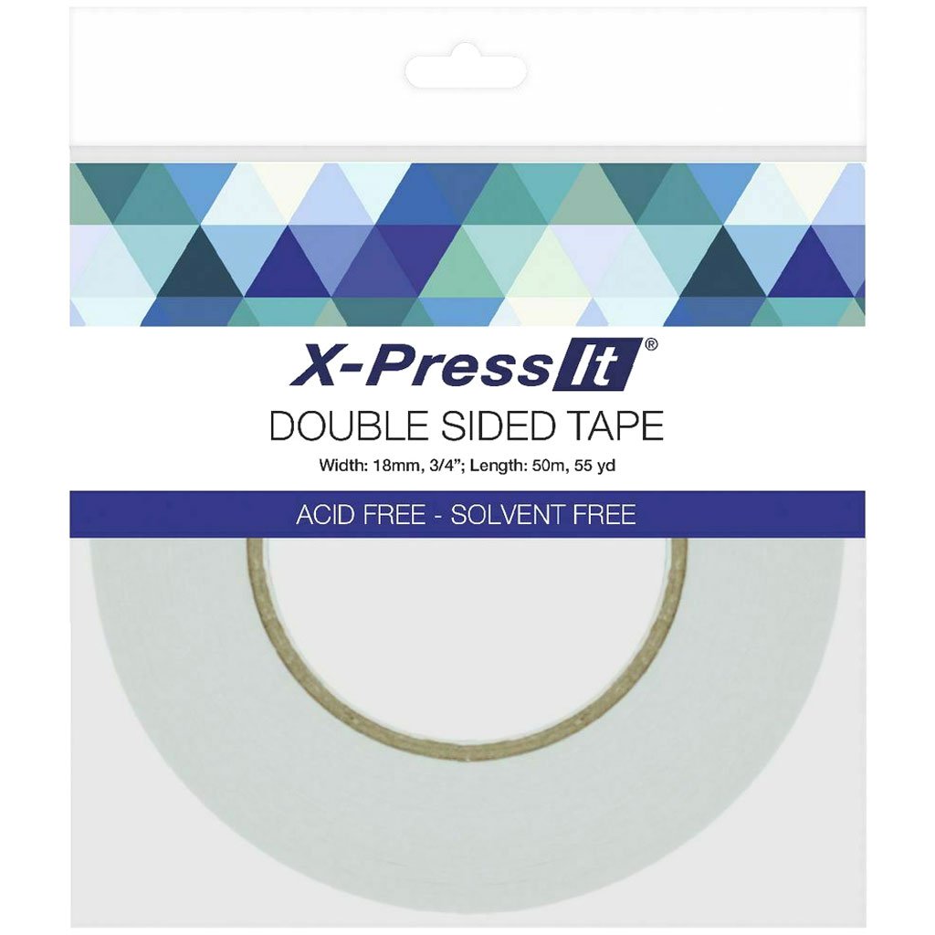 X-Press It Double-Sided Tape 18mm 3/4in x 55yd