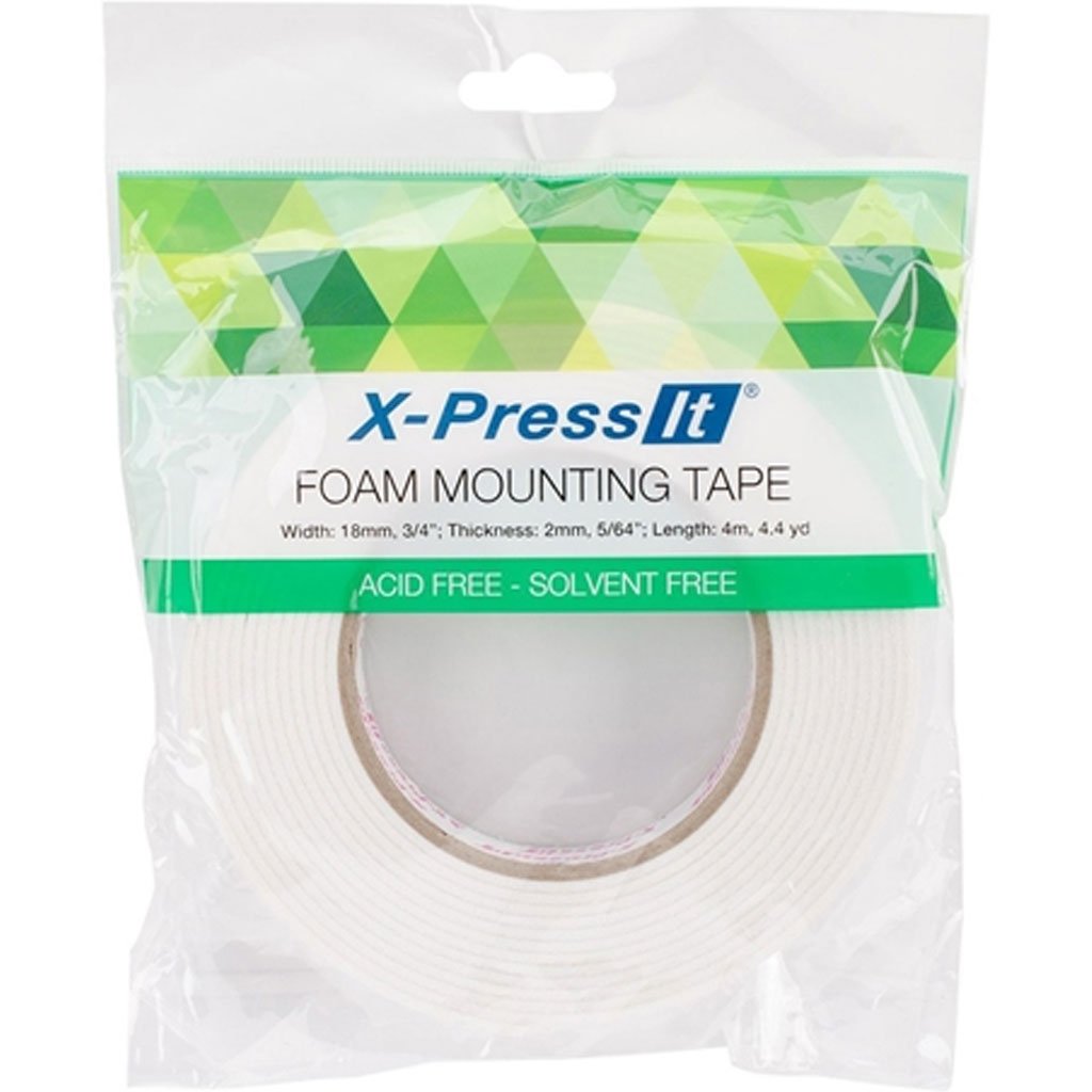 X-Press it Foam Mounting Tape Double Side 3/4in x 4.4yd