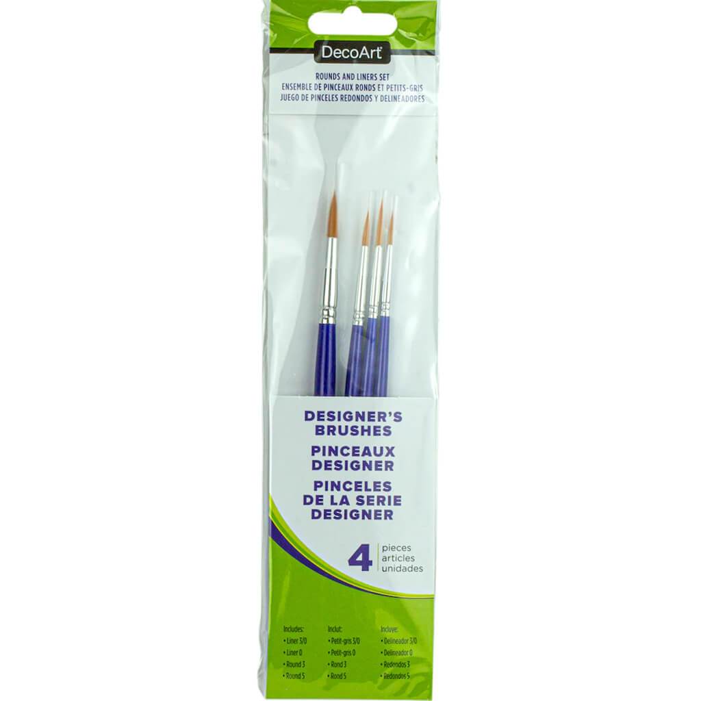 Crafter's Brushes Round &amp; Liner Set