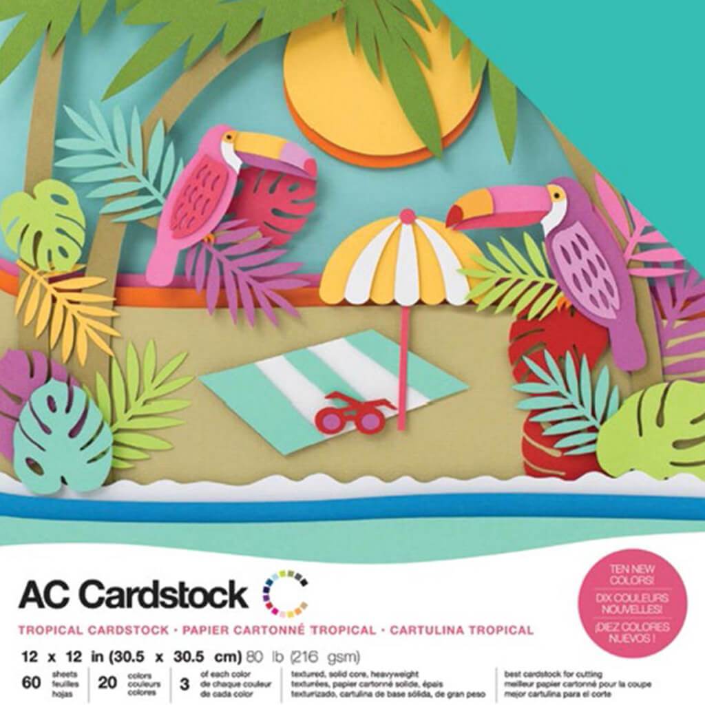 Cardstock Pack 12in x 12in Tropical