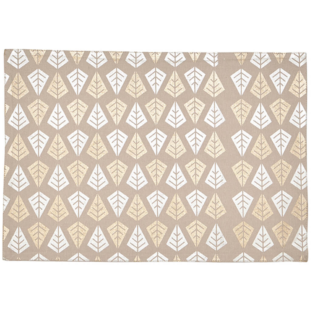 Linear Tree Table Runner Champagne