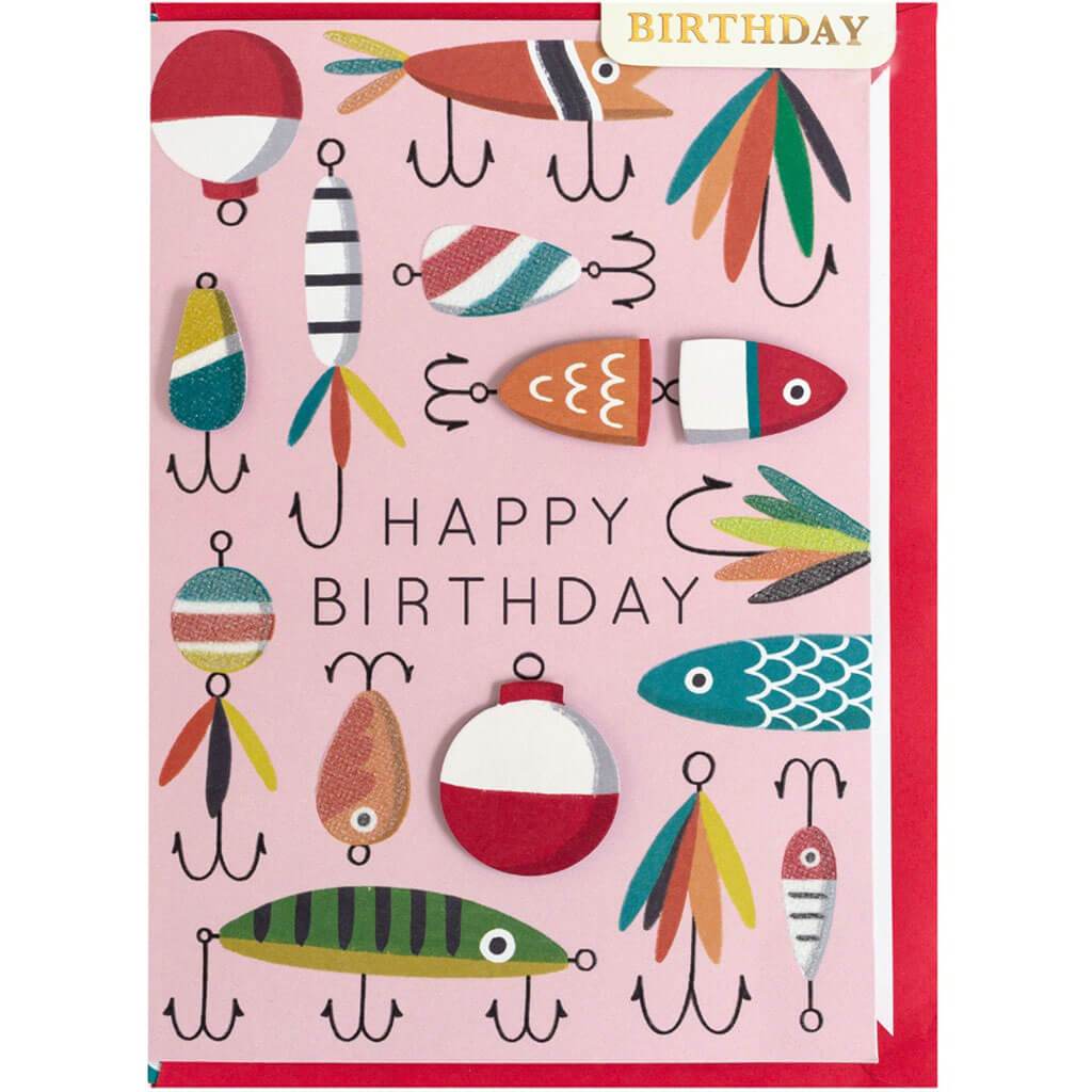 Greeting Card Birthday Fishing