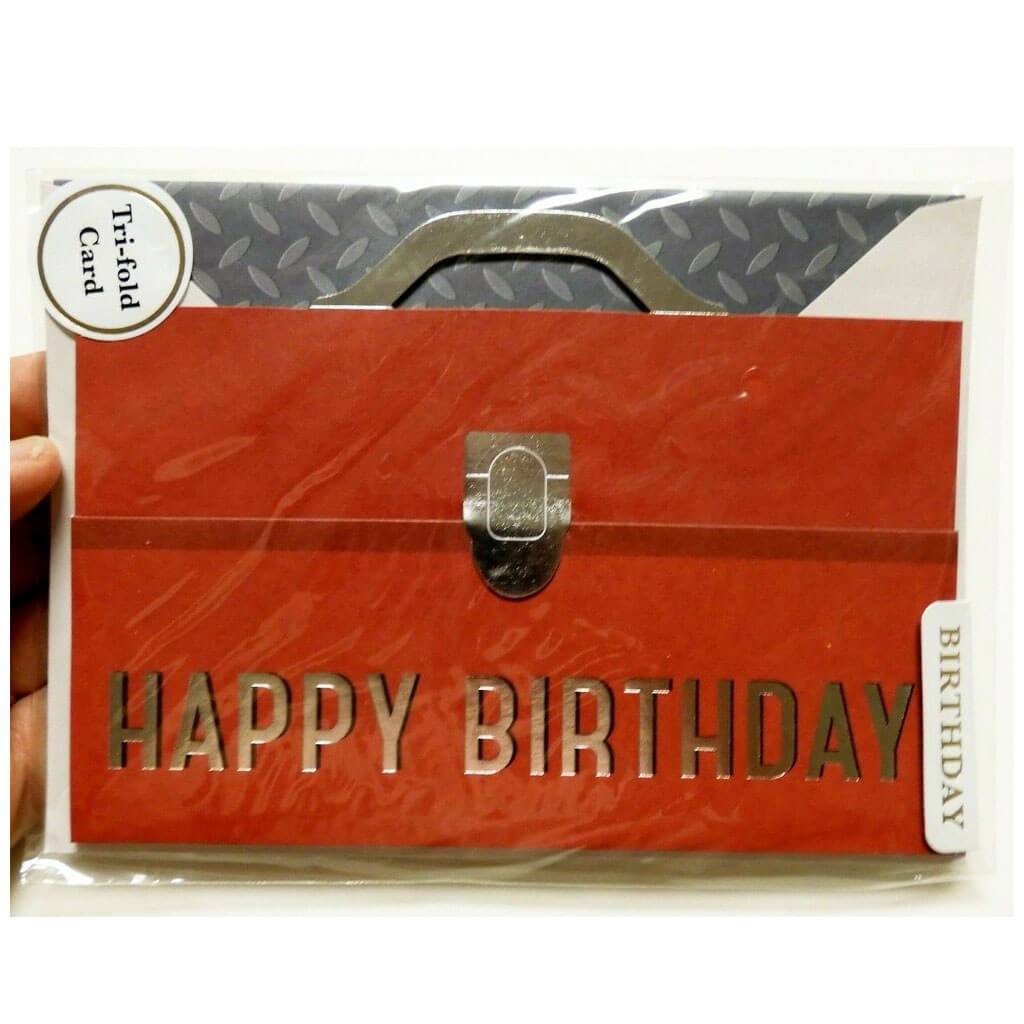 Happy Birthday Toolbox Greeting Card