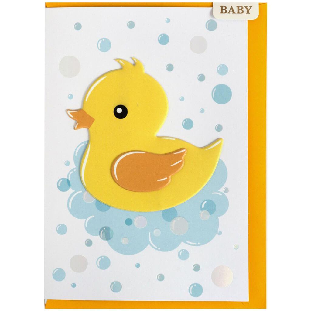 Greeting Card Welcome Baby Duck