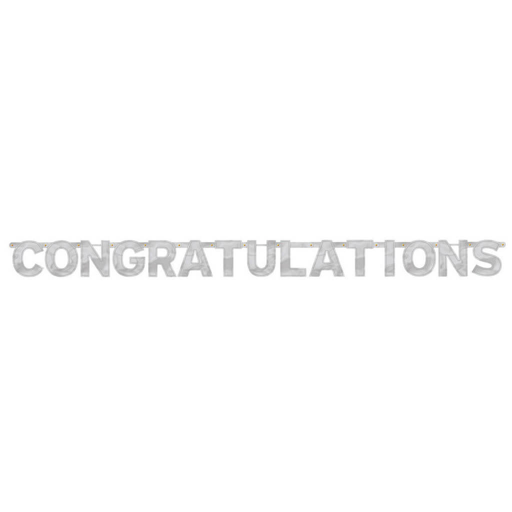 Congratulation Letter Banner 6.75ft X 6.25in