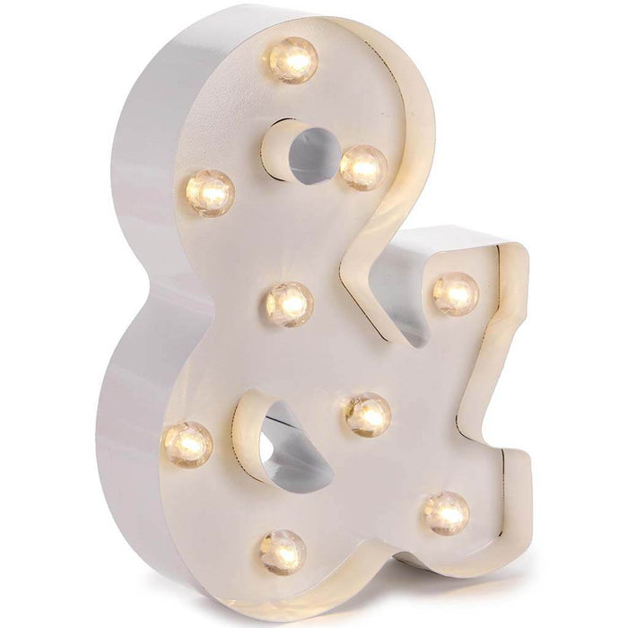 Metal Marquee Letter & White, 9.87in