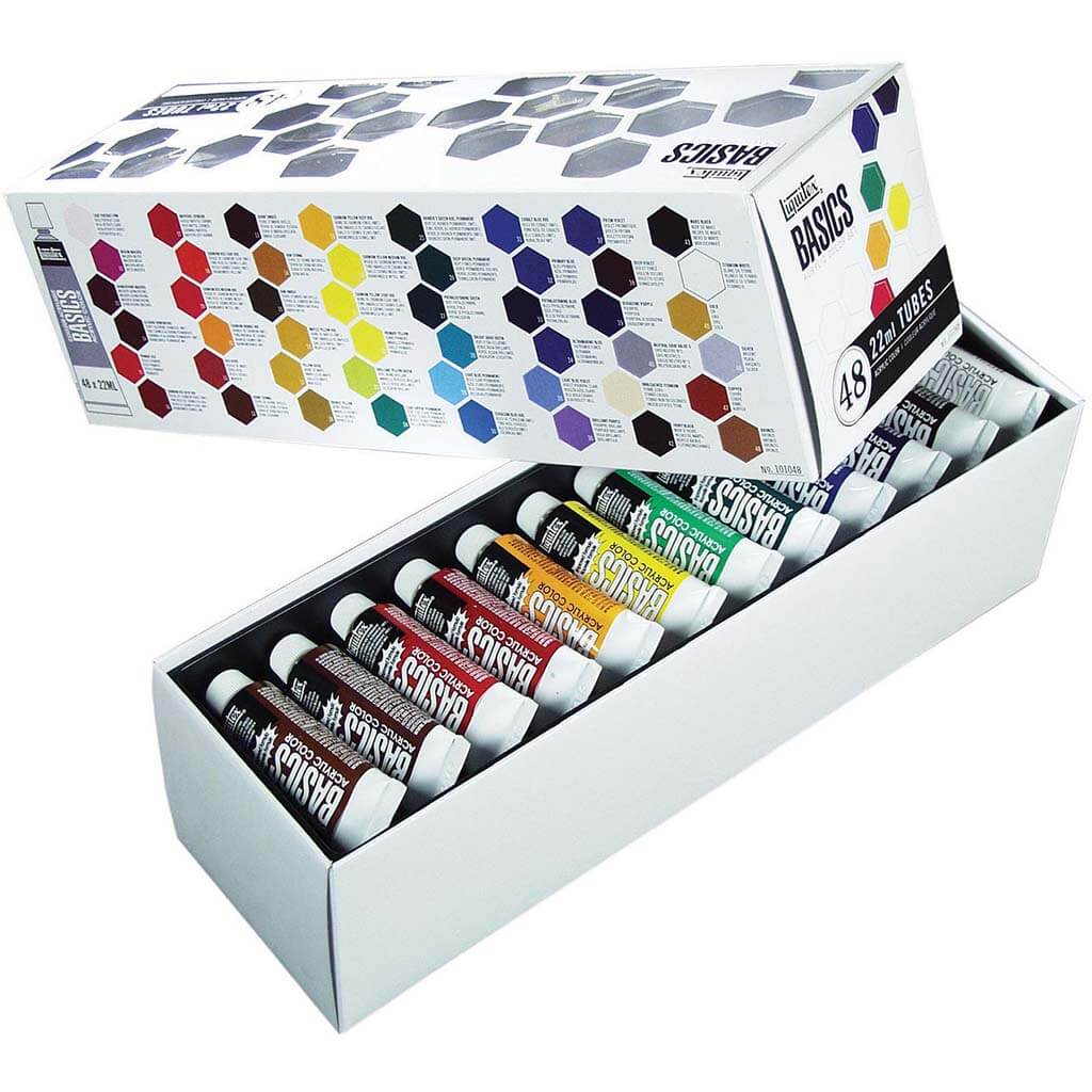 Liquitex Basics Acrylic Set of 48 0.75oz Tubes