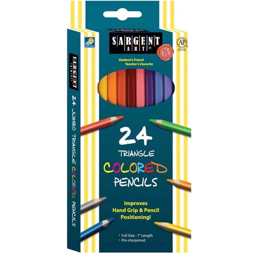 Triangle Colored Pencils 24ct