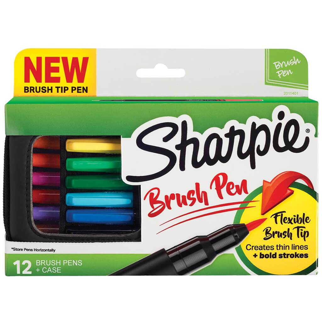 Sharpie Brush Tip Pen 12ct