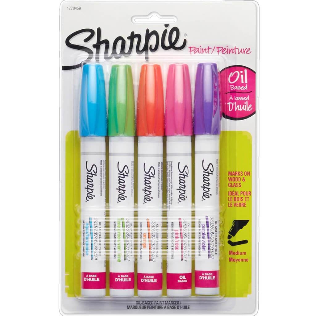 Sharpie Oil-based Paint Markers Medium Point 5ct