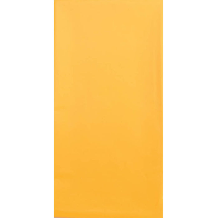 Rectangle Plastic Tablecover Yellow 54in X 108in