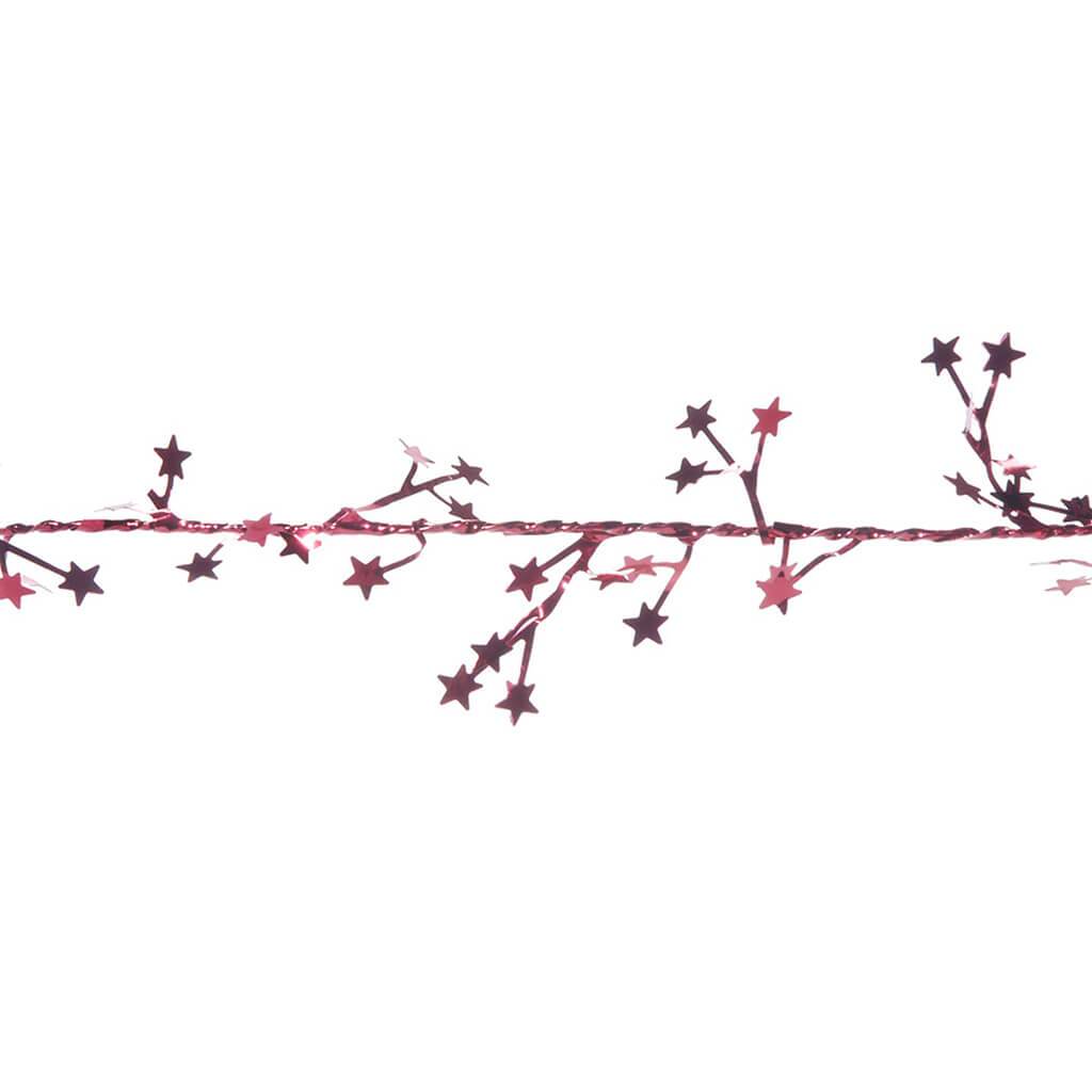 Mini Star Garland Red, 9ft