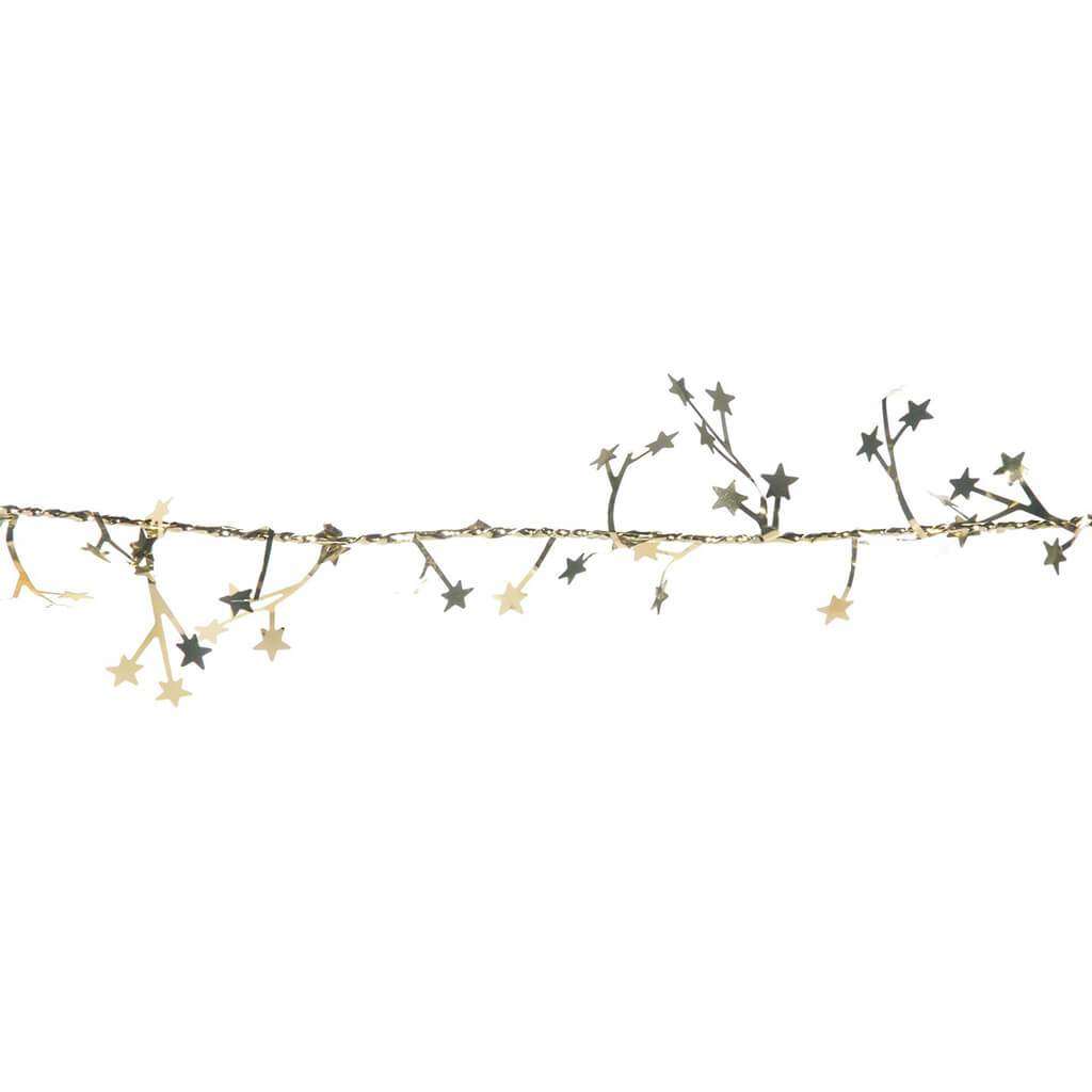 Mini Star Garland Gold, 9ft