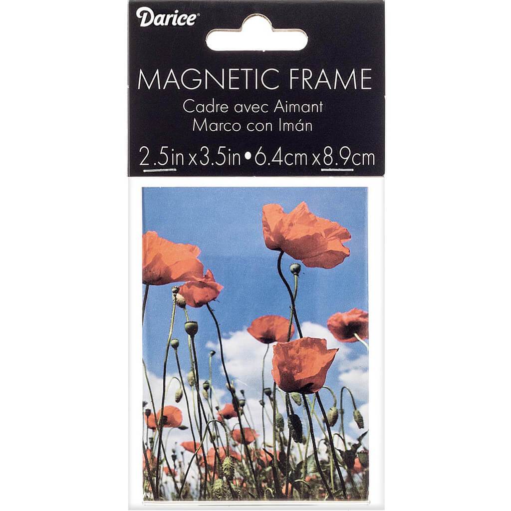 Acrylic Magnet Frame - Clear - 2.5 x 3.5 inches